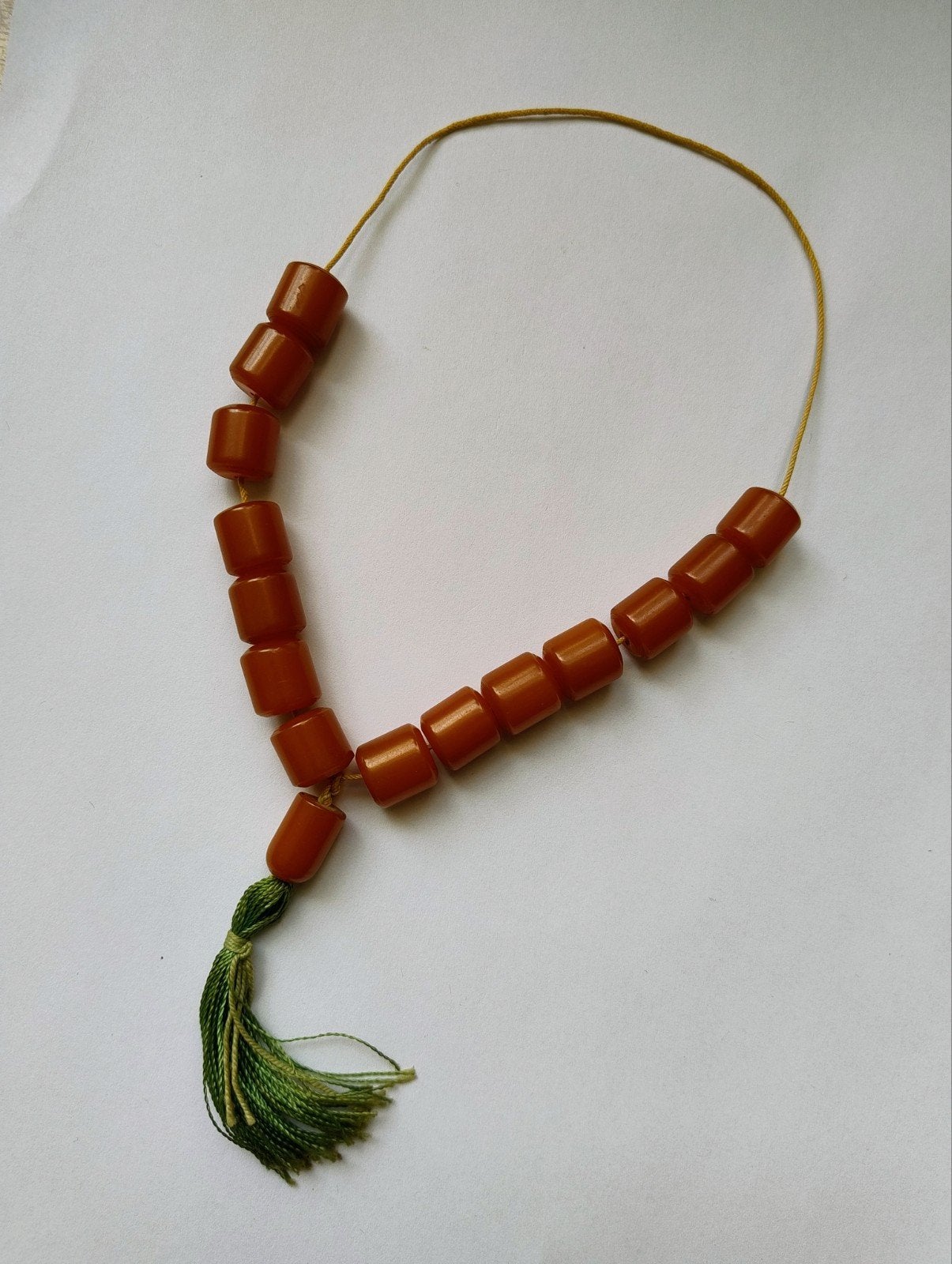 Antieke bakeliet gebedsketting - 29 gram, Ophalen of Verzenden