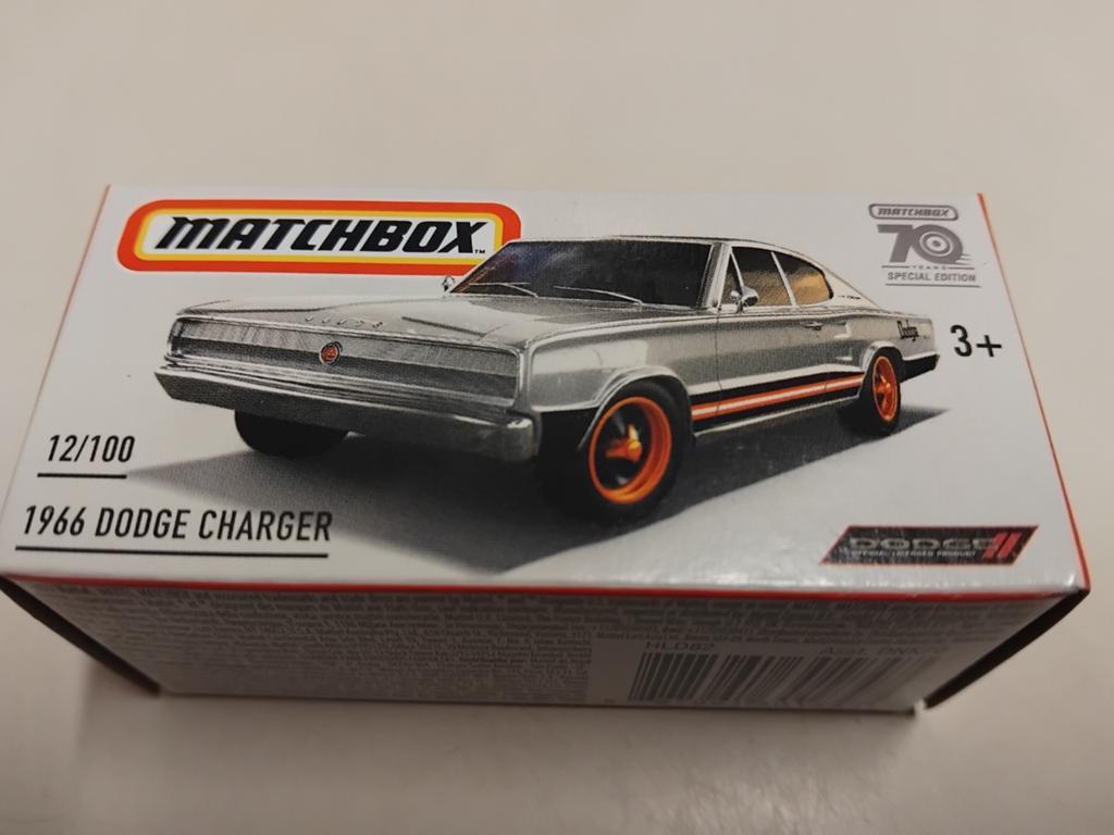 Matchbox 70yrs Dodge Charger 1966 new 3INCH, Ophalen of Verzenden, Zo goed als nieuw, Auto, Matchbox