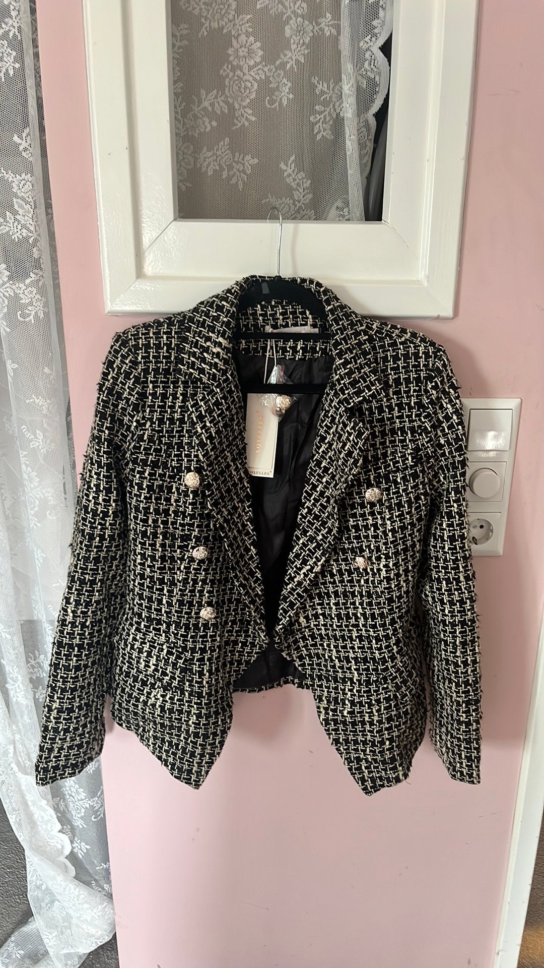 Blazer zwart goud s, Zwart, Nieuw, Ophalen of Verzenden, Jasje
