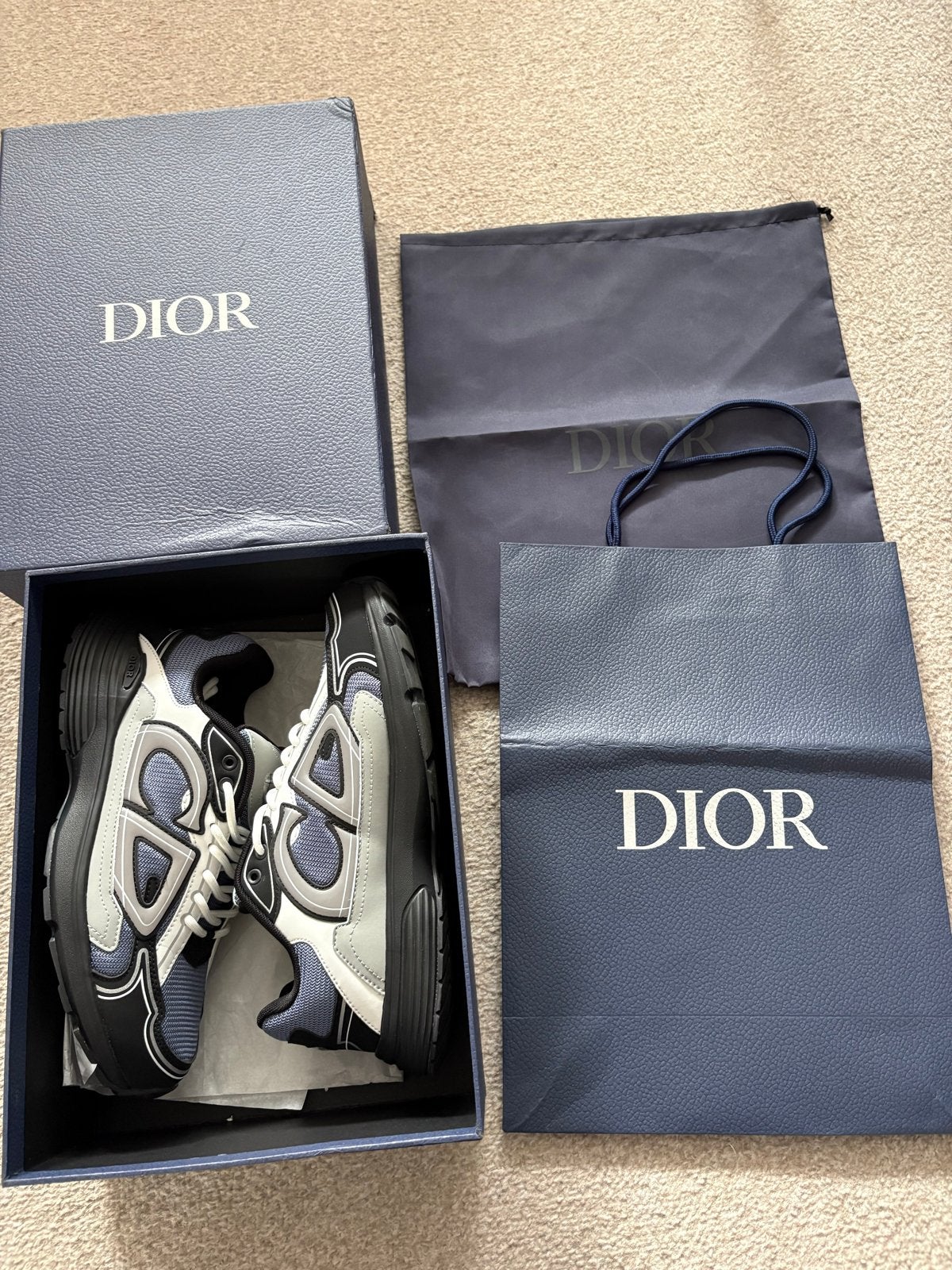 Dior B30 Sneakers maat 44, Ophalen of Verzenden, Zo goed als nieuw, Zwart, Sneakers of Gympen