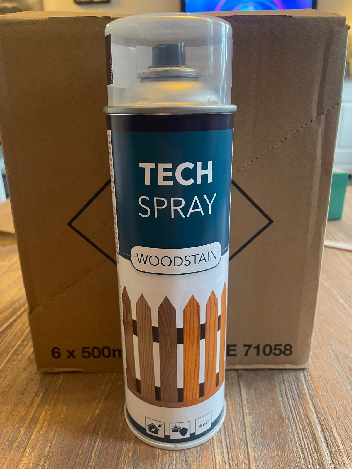 Wood Tech Spray - Houtbescherming (200 stuks), Ophalen, Bruin, Nieuw, Beits