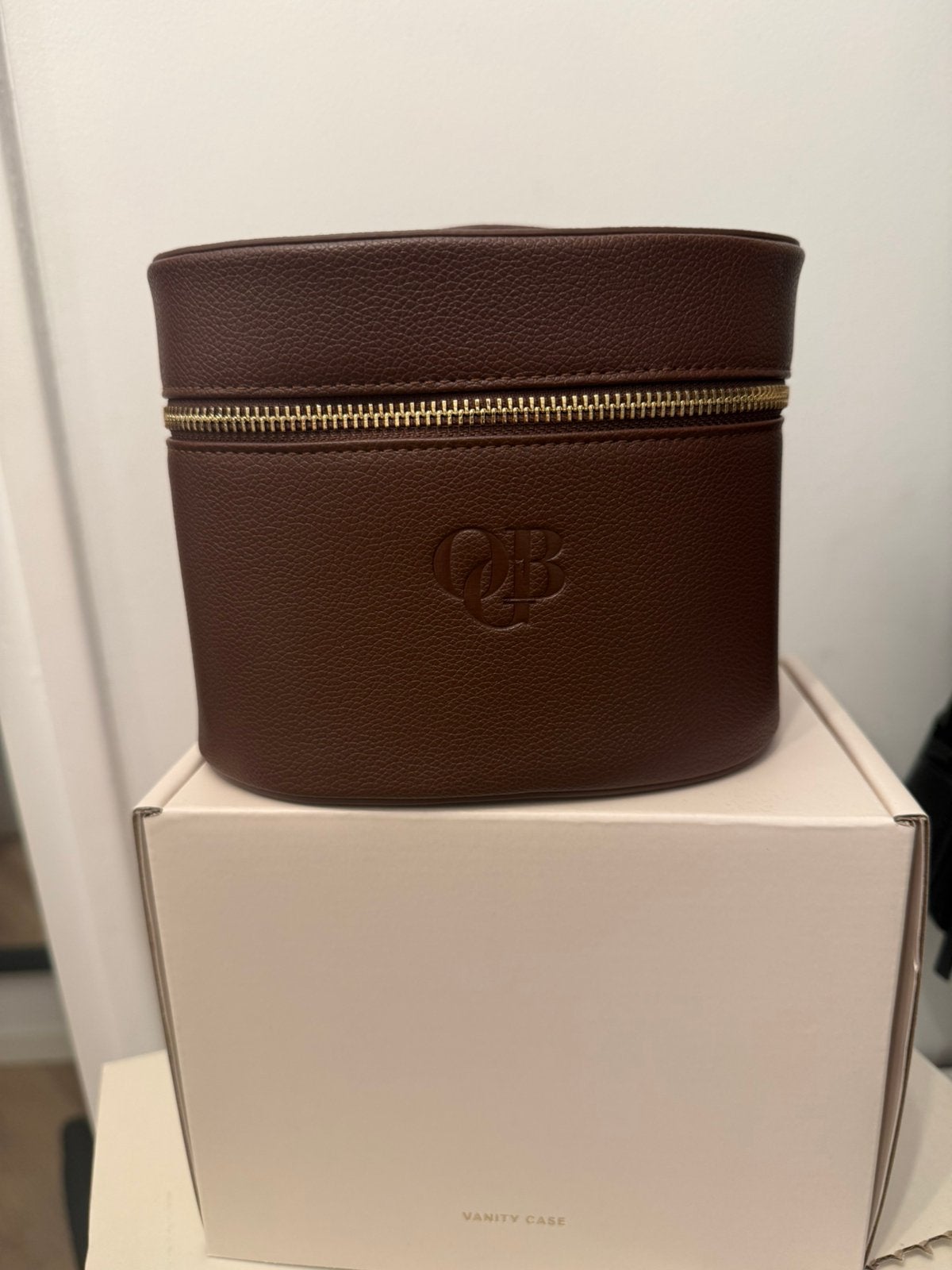 Olcay Gulsen Beauty case vanity bruin, Ophalen of Verzenden, Nieuw, Bruin, Heer of Dame