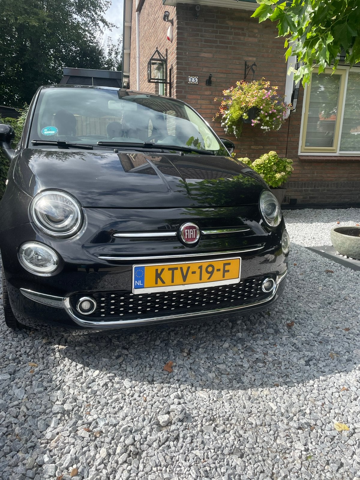 Fiat 500 1.2 lounge Zwart 2017( airco.navi.cruisecontrol), Auto's, Voorwielaandrijving, Stof, 4 cilinders, 840 kg