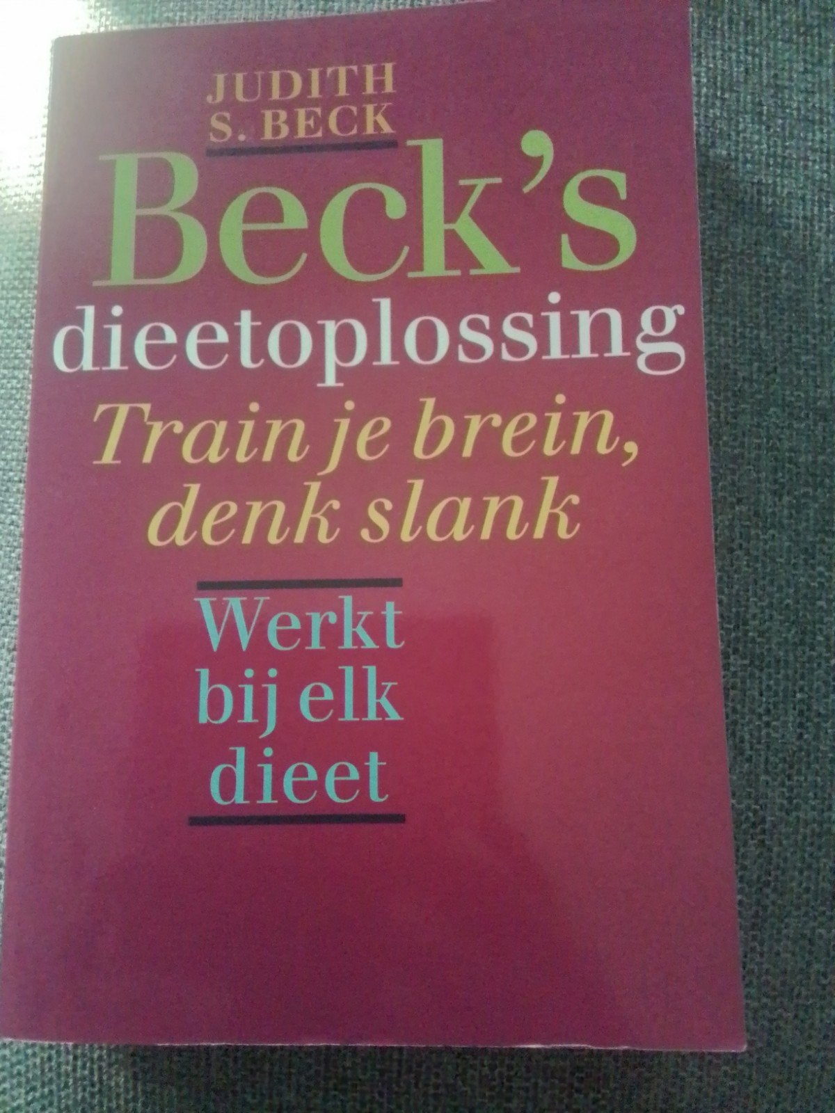 Beck's dieetoplossing., Ophalen of Verzenden, Zo goed als nieuw, Overige uitgevers, Nederlands