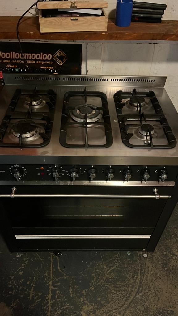 Oven met fornuis, Ophalen, Gebruikt, 60 cm of meer, Gas