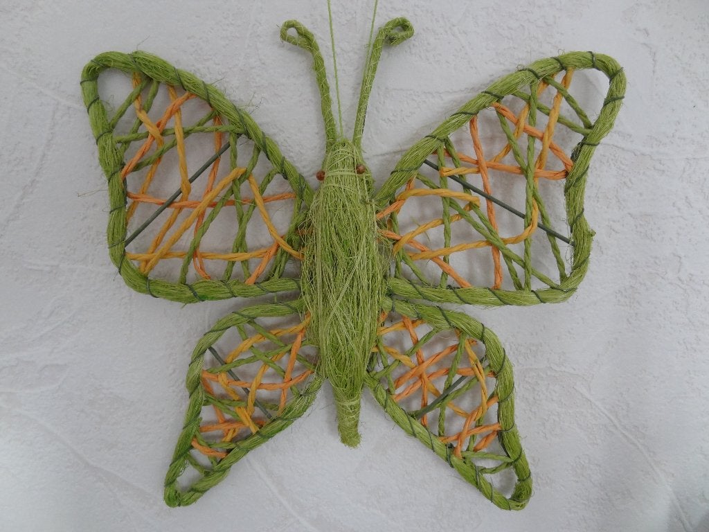 Vlinder Woonaccessoire, Ophalen of Verzenden, Zo goed als nieuw, Groen, Wandhanger