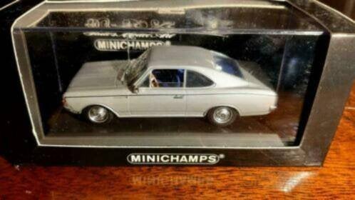 Minichamps Opel Rekord C coupe 1966 SILVER 430 046121, Ophalen of Verzenden, Nieuw, Auto, MiniChamps