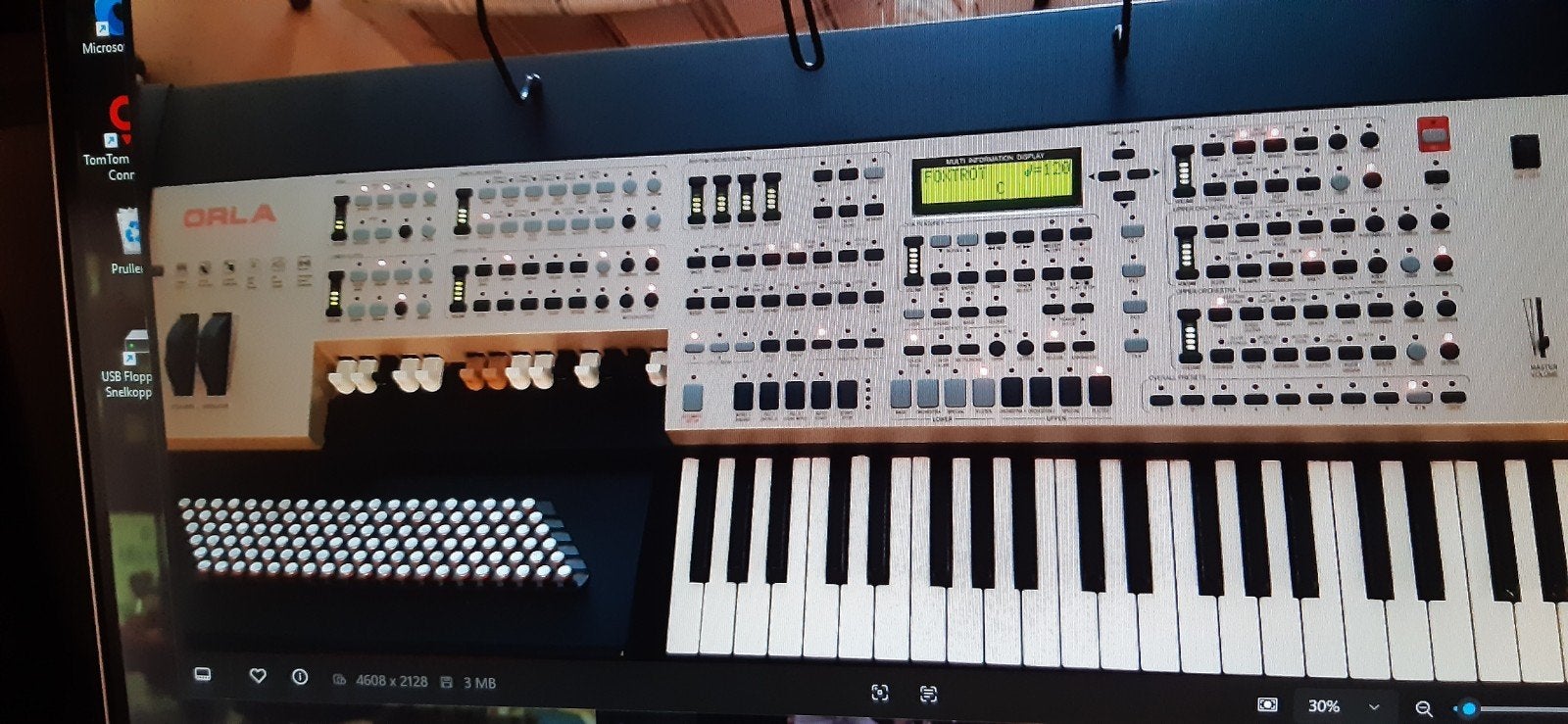 Orla PK 400 accordeon keyboard, Ophalen, Zo goed als nieuw, 61 toetsen, Yamaha