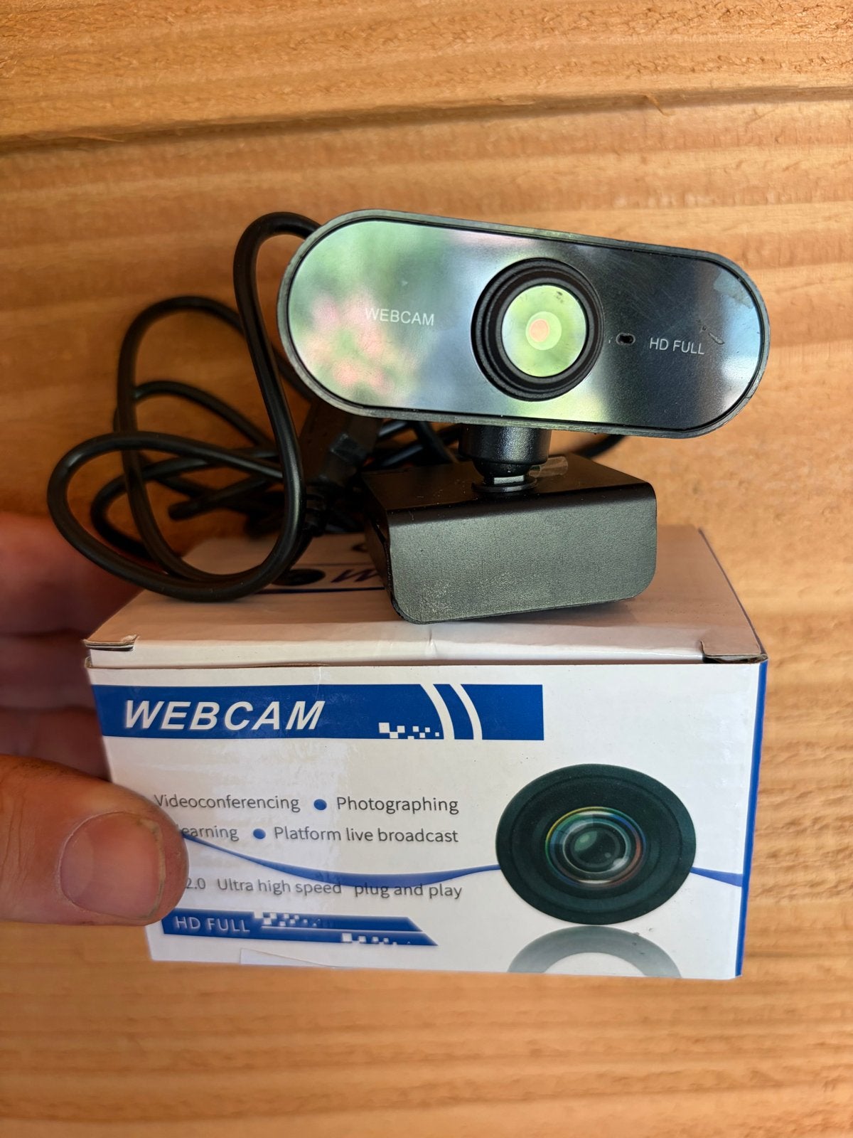 HD Full Webcam USB 2.0 Plug & Play voor Videobellen, Computers en Software, Webcams, Nieuw, Ophalen of Verzenden, Windows, Monitorclip