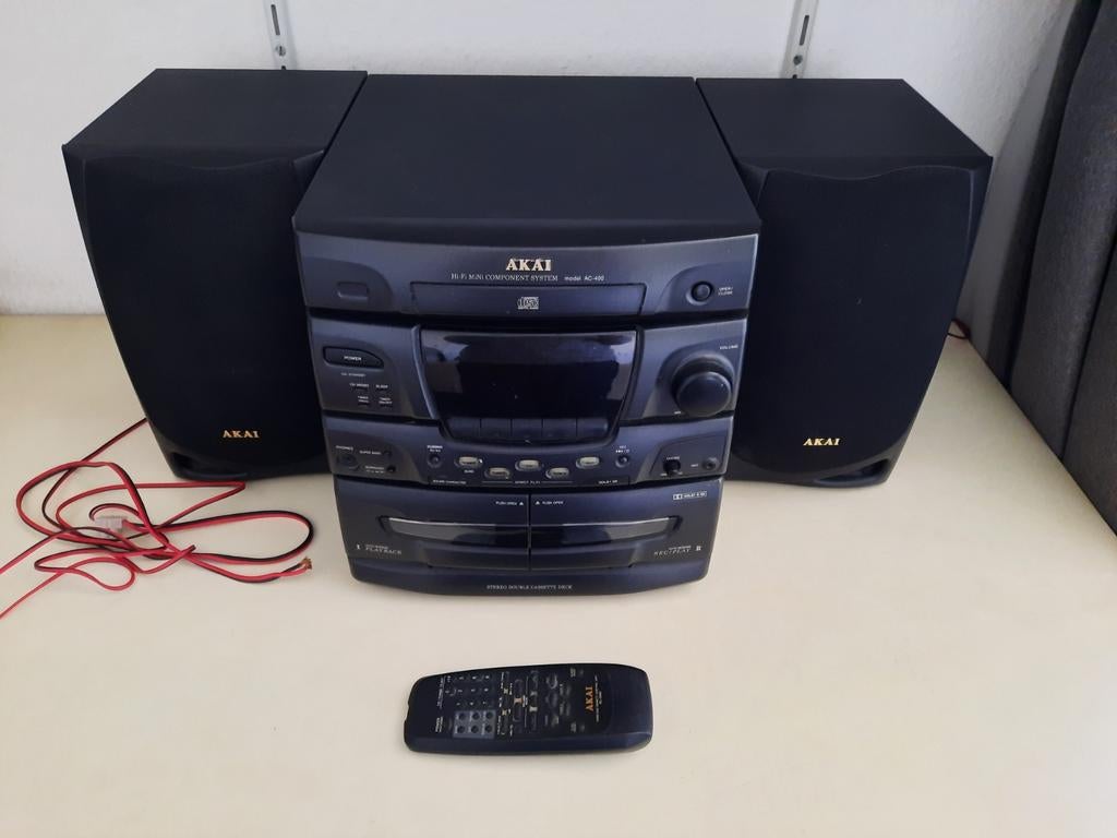 Akai AC-400 Stereo Systeem met Speakers, Audio, Tv en Foto, Stereo-sets, Gebruikt, Ophalen of Verzenden, Tuner of Radio, Akai