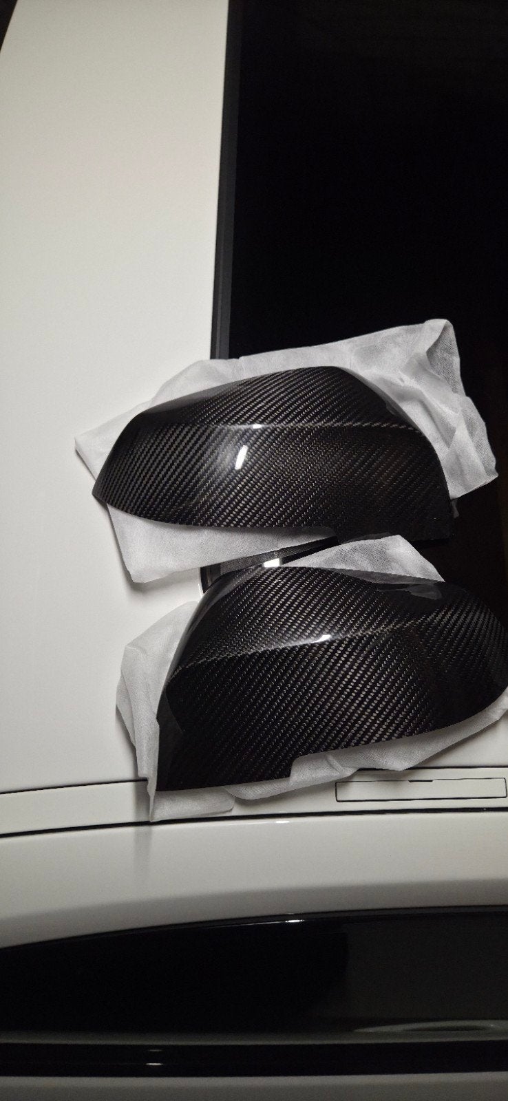 Originele Carbon Spiegelkappen BMW F22/F23/F87 M2 2 Serie, Auto-onderdelen, Ophalen of Verzenden, Gebruikt, BMW