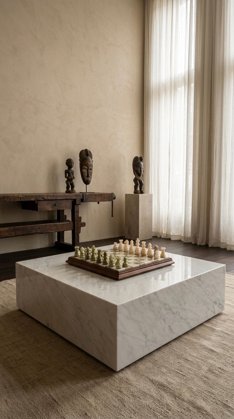 Waanzinnige lage marmeren roze salontafel, Ophalen