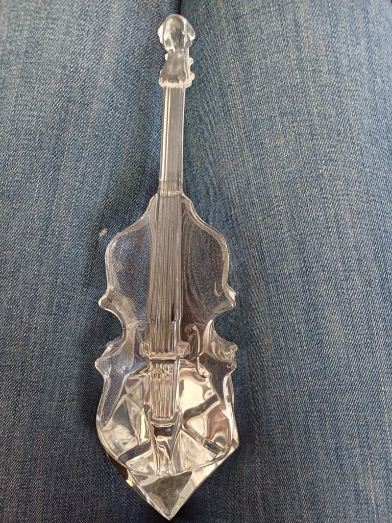 Decoratieve Kristallen Viool - Uniek Ornament, Muziek en Instrumenten, Ophalen, Zo goed als nieuw, Overige formaten, Viool