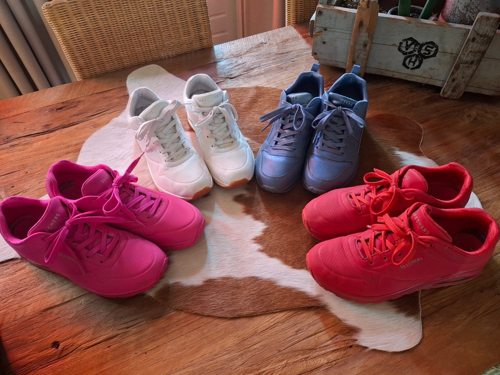 4 paar Skechers Uno maat 42, Skechers, Overige kleuren, Ophalen of Verzenden, Sneakers of Gympen