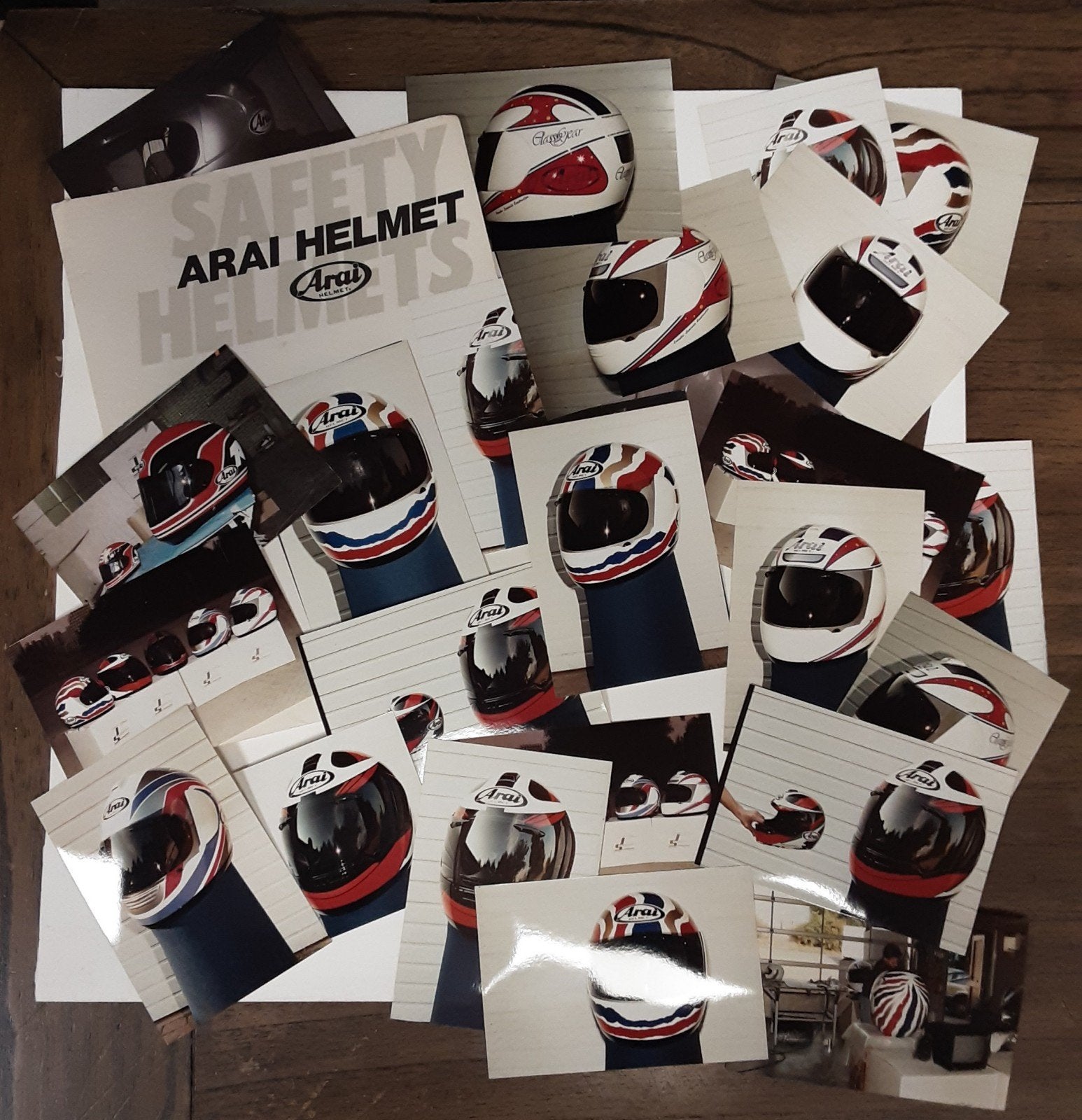 ARAI Helmet Set: 26 Originele Archief Foto's Jos Schurgers, Ophalen of Verzenden, Zo goed als nieuw, Motoren