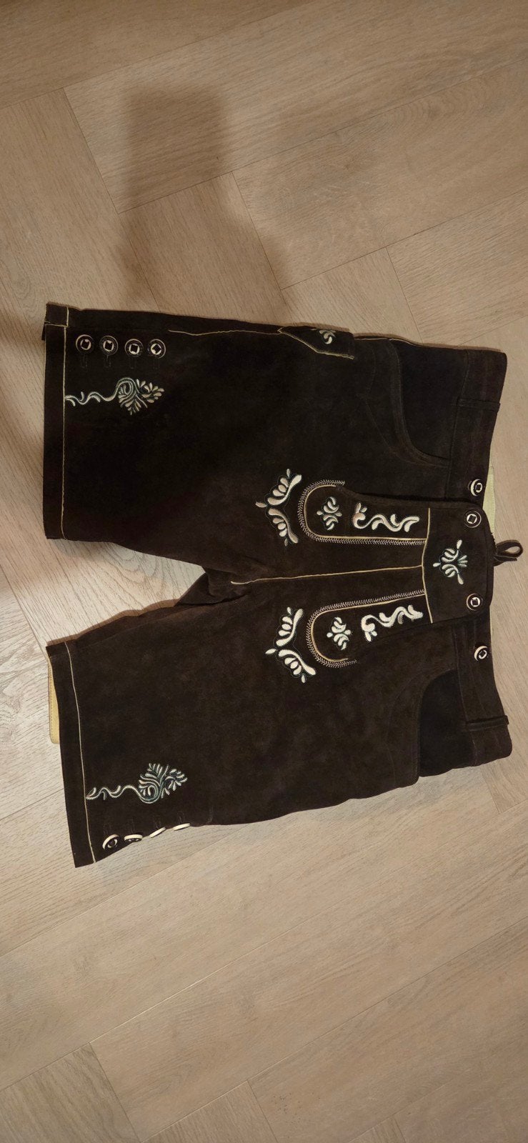 lederhose bruin maat 60, Kleding | Heren, Ophalen of Verzenden, Zo goed als nieuw, Overige maten, Kleding