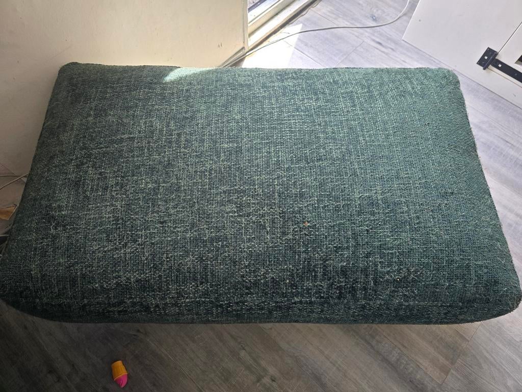Kasteelbank set: 2-zitsbank, fauteuil en poef, Gebruikt, Tweepersoons, 75 tot 100 cm, Ophalen of Verzenden