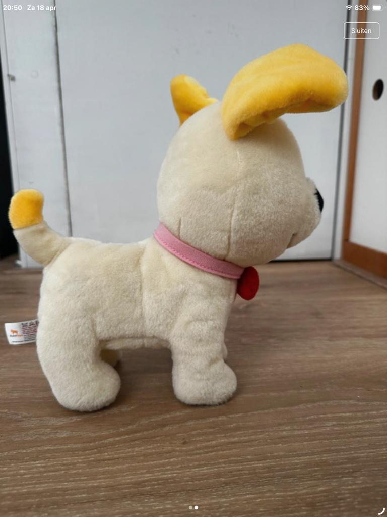 Pratende Wandelende Pip Knuffel Hond, Overige merken, Overige karakters, Zo goed als nieuw, Middelgroot (20 tot 80 cm)