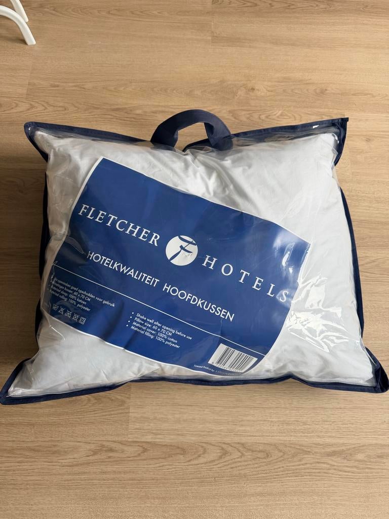 Fletcher Hotel Kwaliteit Hoofdkussen - Nieuw & Ongebruikt, Ophalen, Nieuw, Wit, Rechthoekig