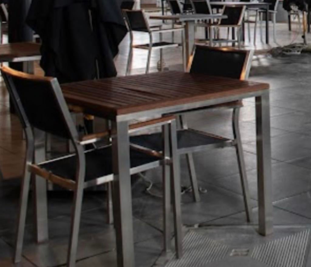 Luxe Terrasstoelen van MBM Moebel voor Horeca, Tuin en Terras, Tuinstoelen, Gebruikt, Metaal, Ophalen of Verzenden