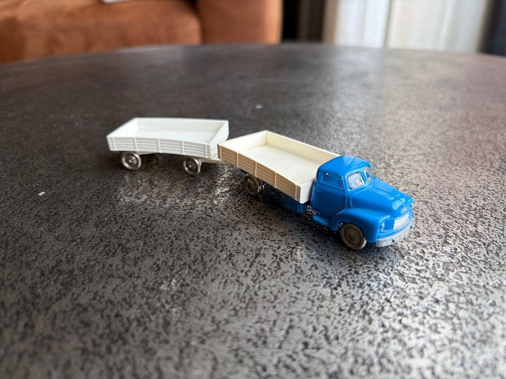 LEGO 1:87 Bedford kiepwagen met aanhanger, Ophalen of Verzenden, Gebruikt, Overige typen, Lego