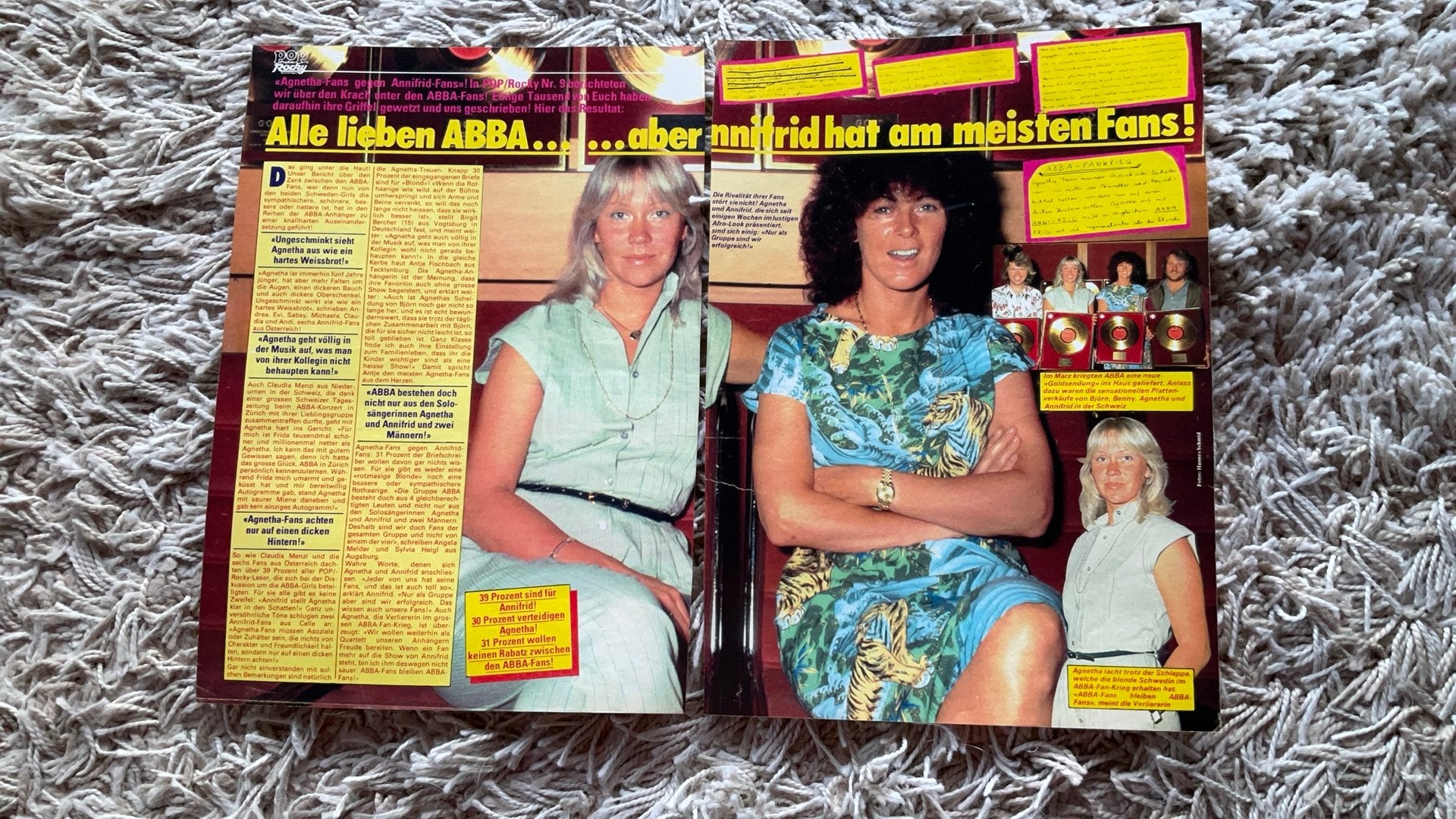 Duits Artikel ABBA’s Agnetha En Frida, Verzamelen, Ophalen of Verzenden