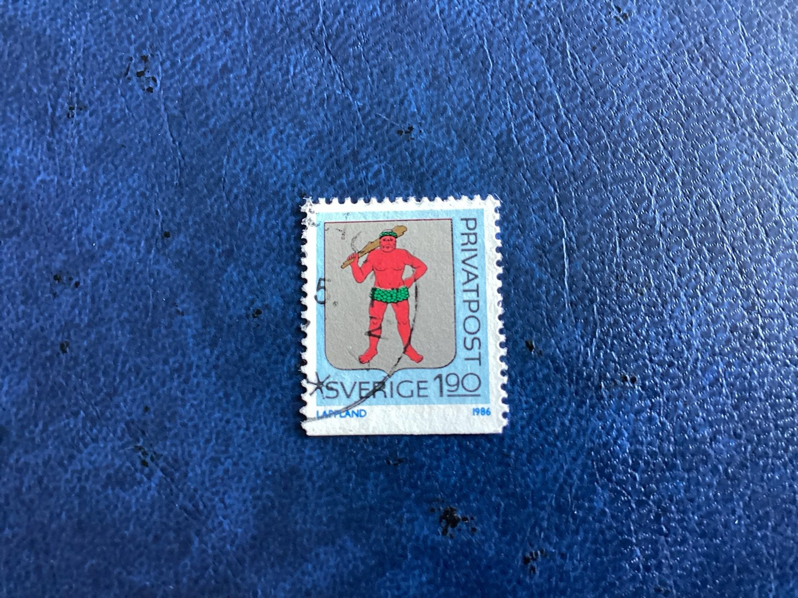 Zweden 1986 - Mi.1389- Privaatpost  Lapland, Ophalen of Verzenden, Zweden, Gestempeld