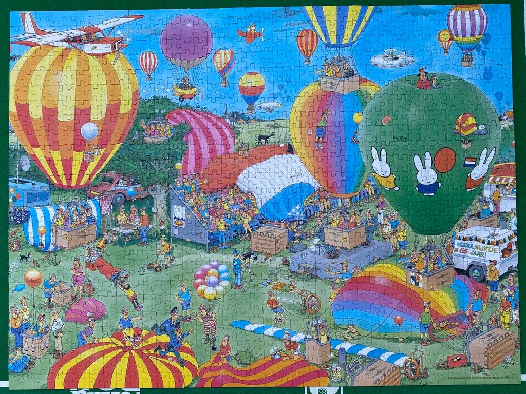 Nijntje ballon festival 950 stukjes, Ophalen of Verzenden, 500 t/m 1500 stukjes, Zo goed als nieuw, Legpuzzel