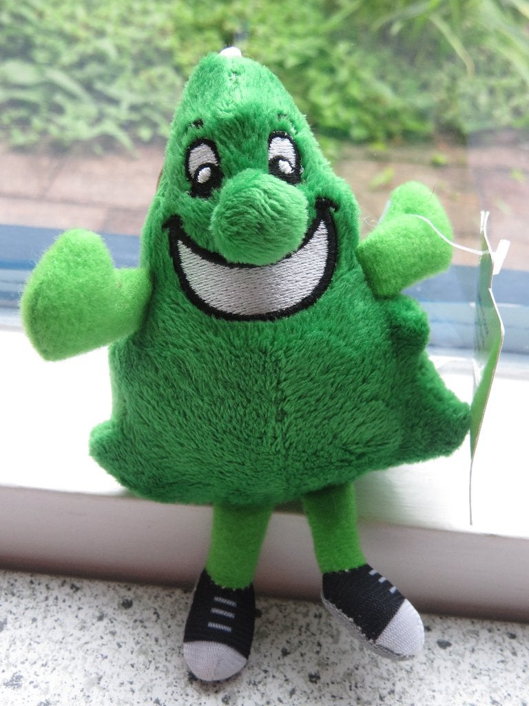 Sleutelhanger van Attractiepark Drouwenerzand groen mannetje, Ophalen of Verzenden, Nieuw, Knuffel of Figuurtje