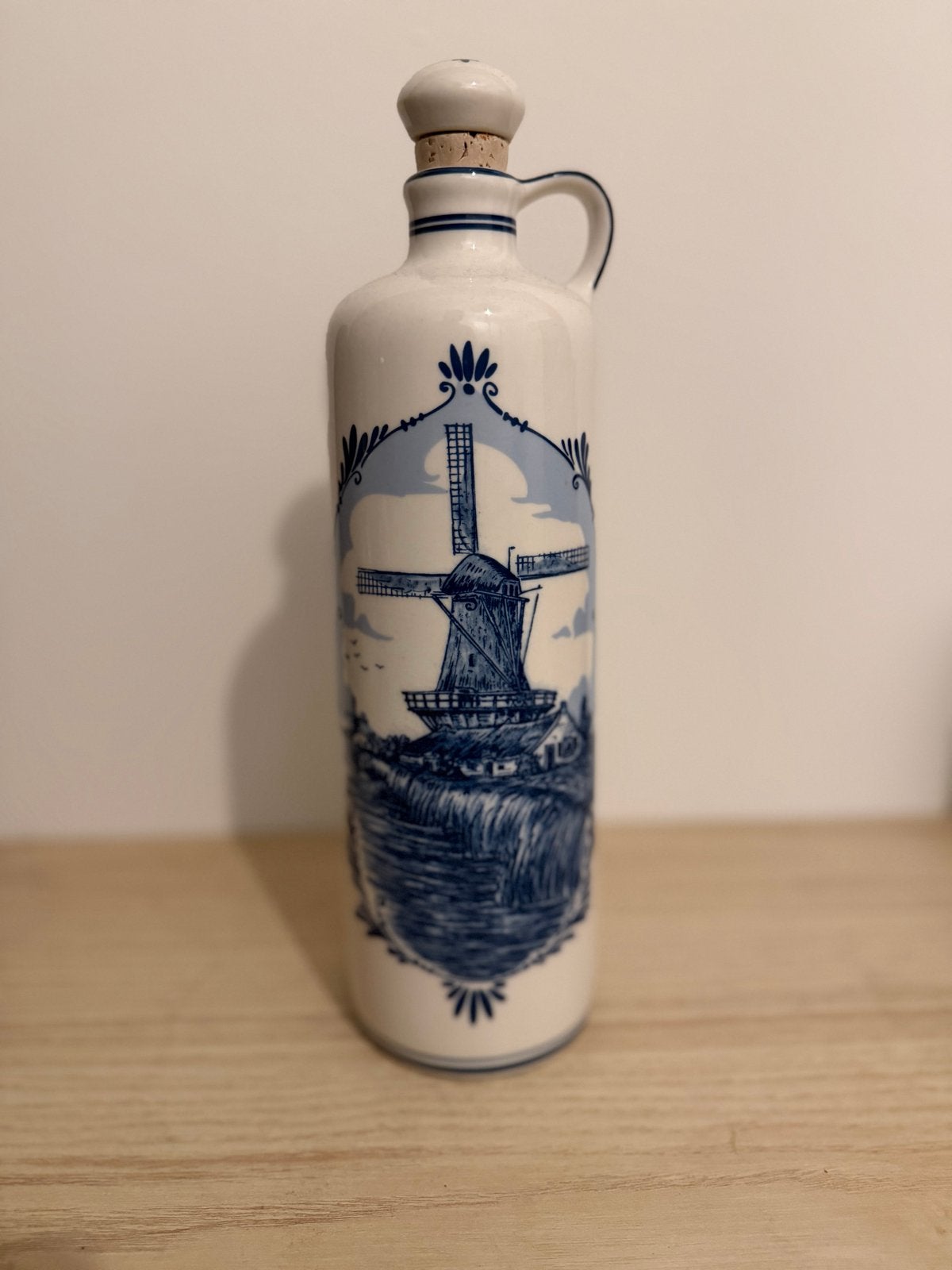Prachtige vintage Delfts blauwe jeneverkruik - Bols, Ophalen of Verzenden