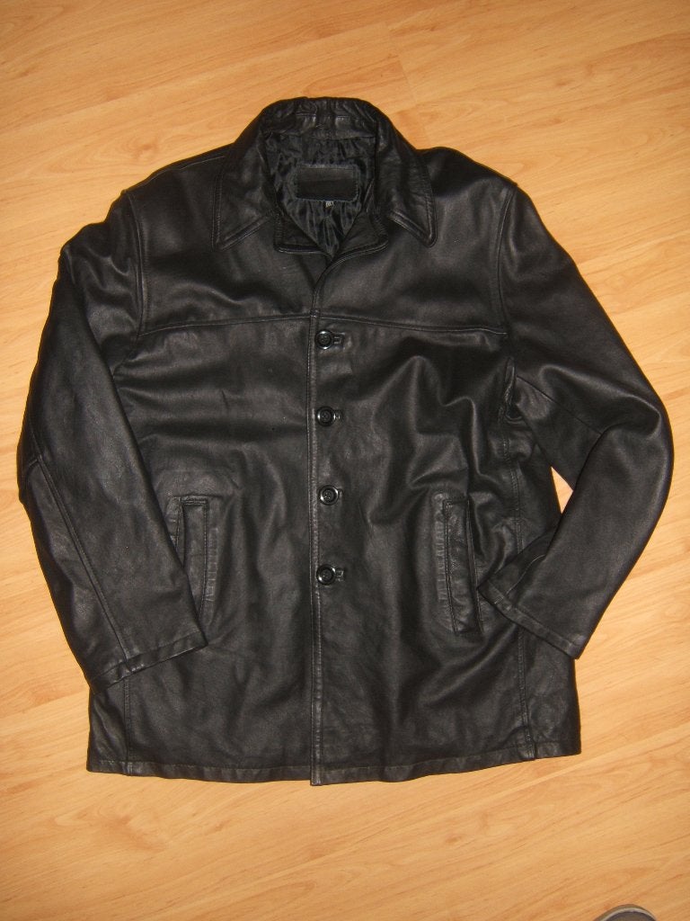 Leren jas (Heren), Kleding | Heren, Ophalen, Gedragen, Maat 56/58 (XL), Zwart