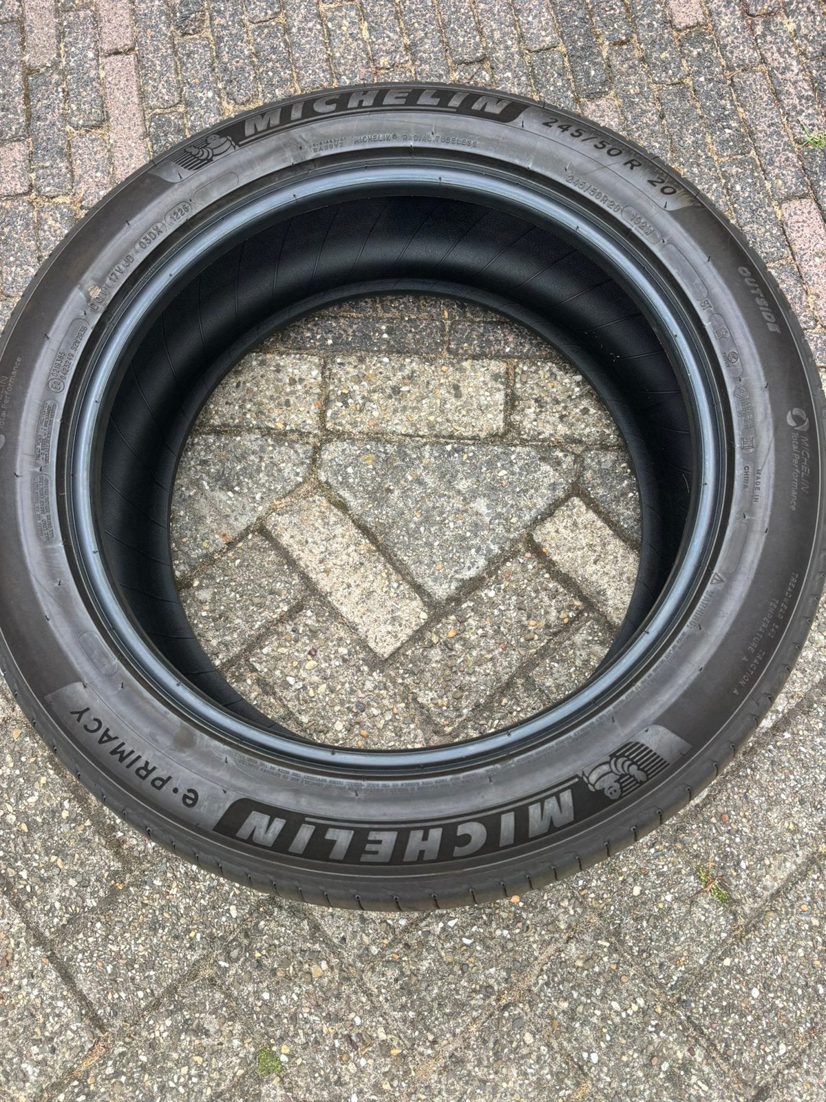 4  Nieuwe Michelin Primacy banden, Ophalen, 245 mm, Nieuw, Band(en)