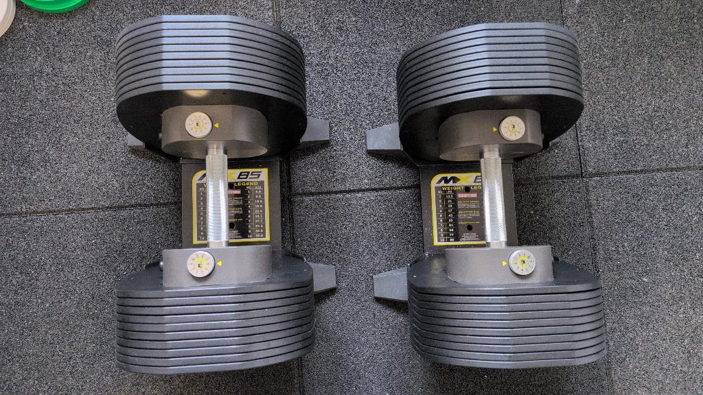 2x MX Select  Knurled MX85 Dumbbells 5,6 - 38,6 KG (77.2kg), Ophalen, Zo goed als nieuw, Benen, Dumbbell