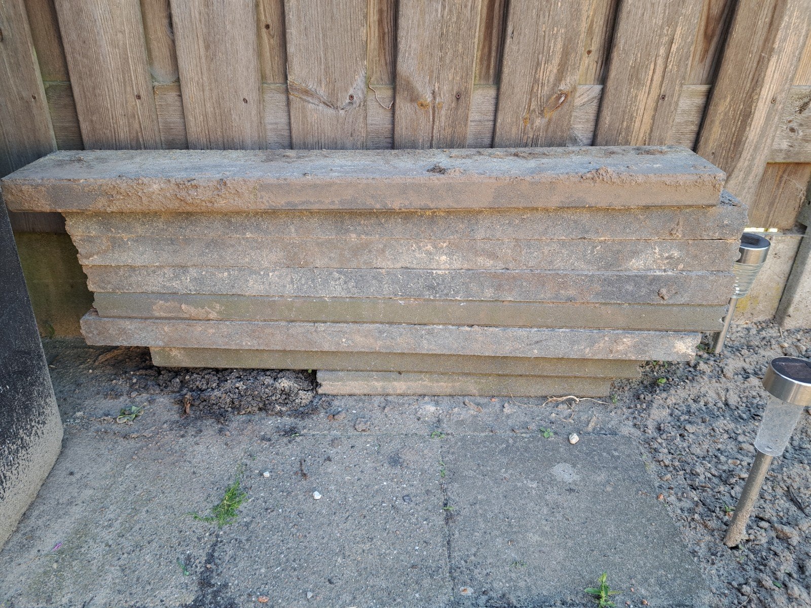 Gratis opsluitbandjes, Tuin en Terras, Tegels en Klinkers, Ophalen, Beton, Klinkers