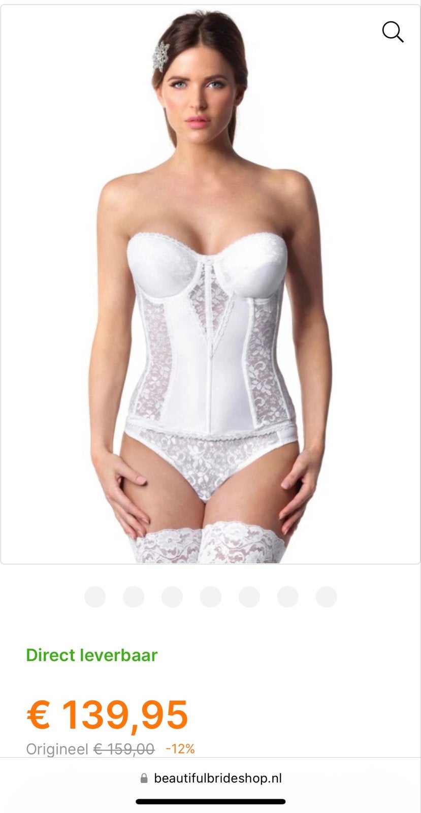 Prachtige Corset Trouwjurk - Zo goed als nieuw, Ophalen, Zo goed als nieuw, Wit, Trouwjurk