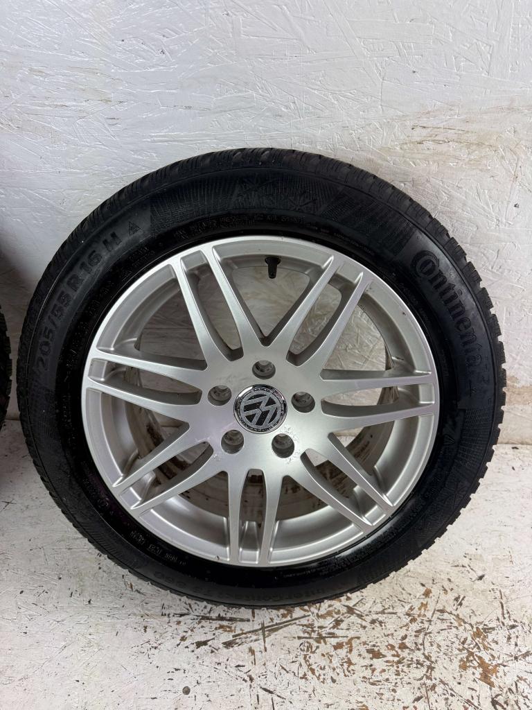 Volkswagen Golf Caddy Audi velgen 16" 5x112 winterset 7mm!, Niet ingevuld, Gebruikt, 16 inch, Banden en Velgen