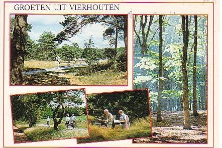 Ansichtkaart 	Vierhouten	4-luik, Verzenden, 1980 tot heden, Gelopen, Gelderland