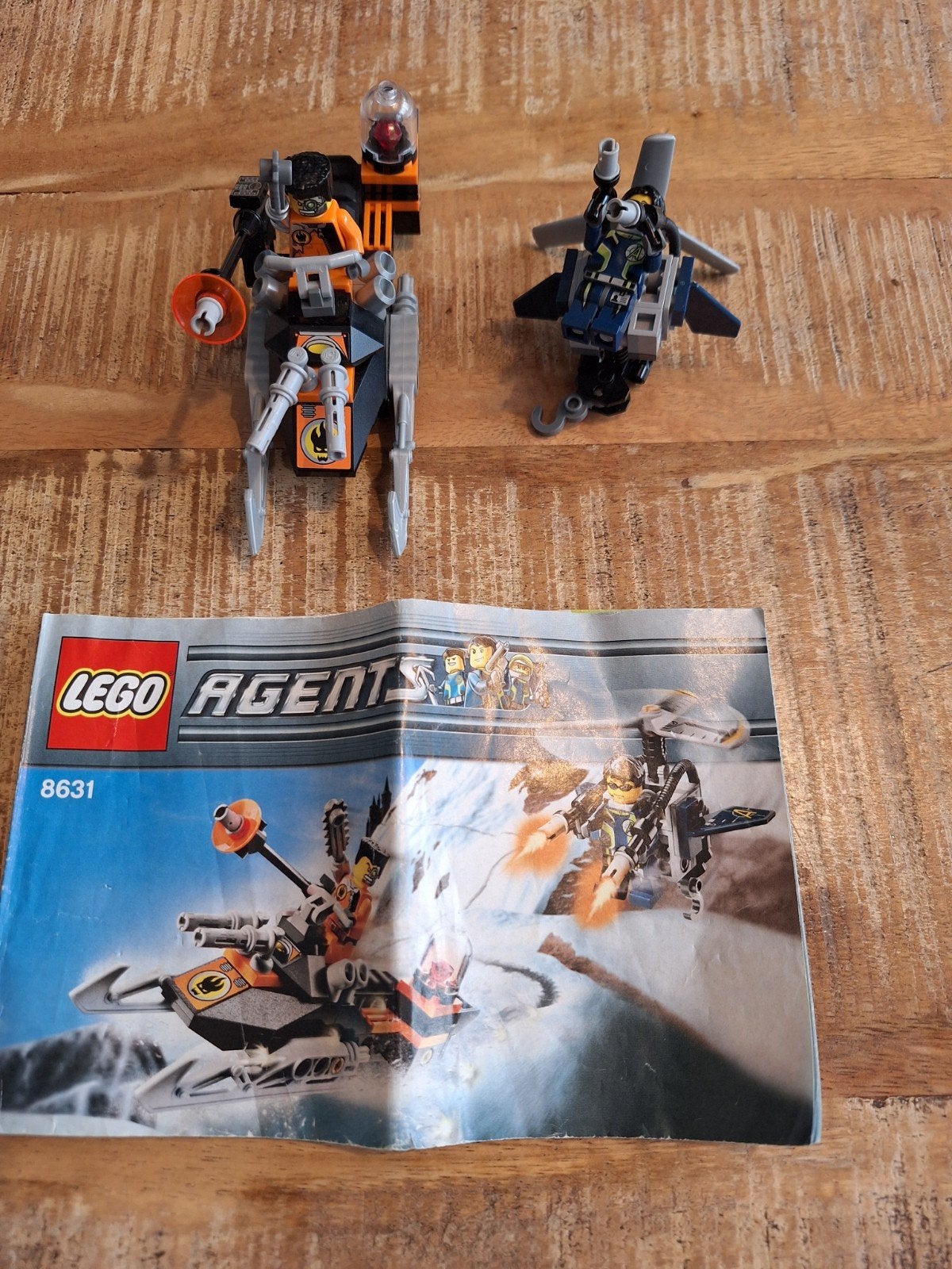 Lego Agents 8631: Jetpack Racer en Spybot, Gebruikt, Lego, Compleet, Ophalen of Verzenden