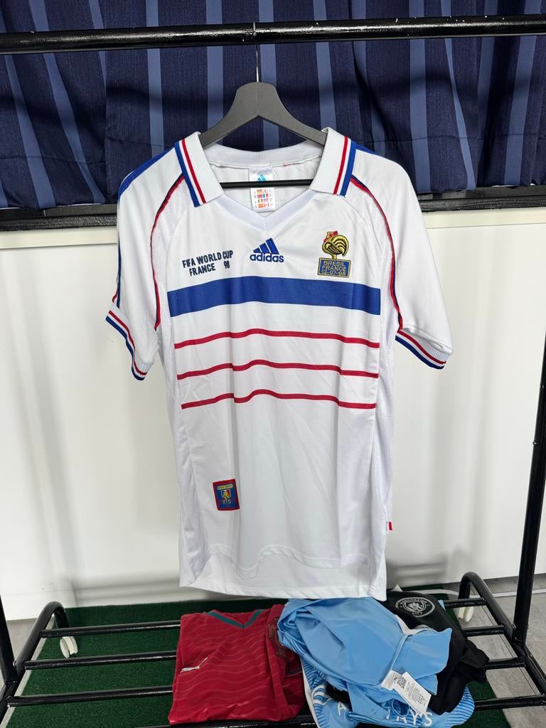 Frankrijk WK 1998 Thuisshirt - Maat M, Kleding | Heren, Sportkleding, Zo goed als nieuw, Voetbal, Maat 48/50 (M), Wit, Ophalen of Verzenden