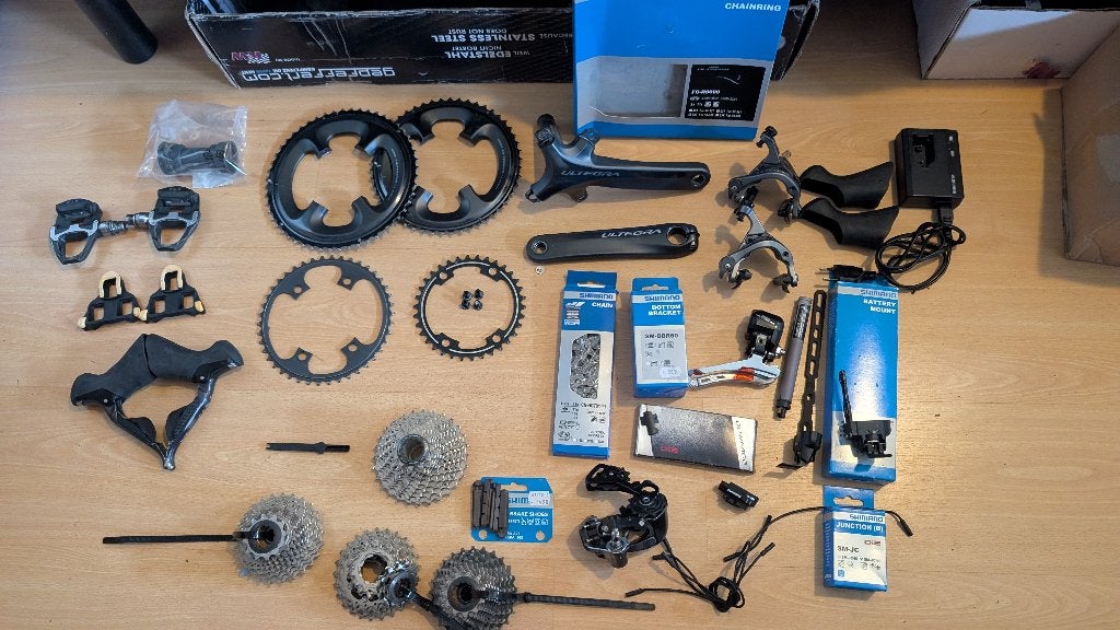Complete Shimano Ultegra Di2 11-speed groepset elektrisch, Fietsen en Brommers, Fietsonderdelen, Overige typen, Ophalen of Verzenden