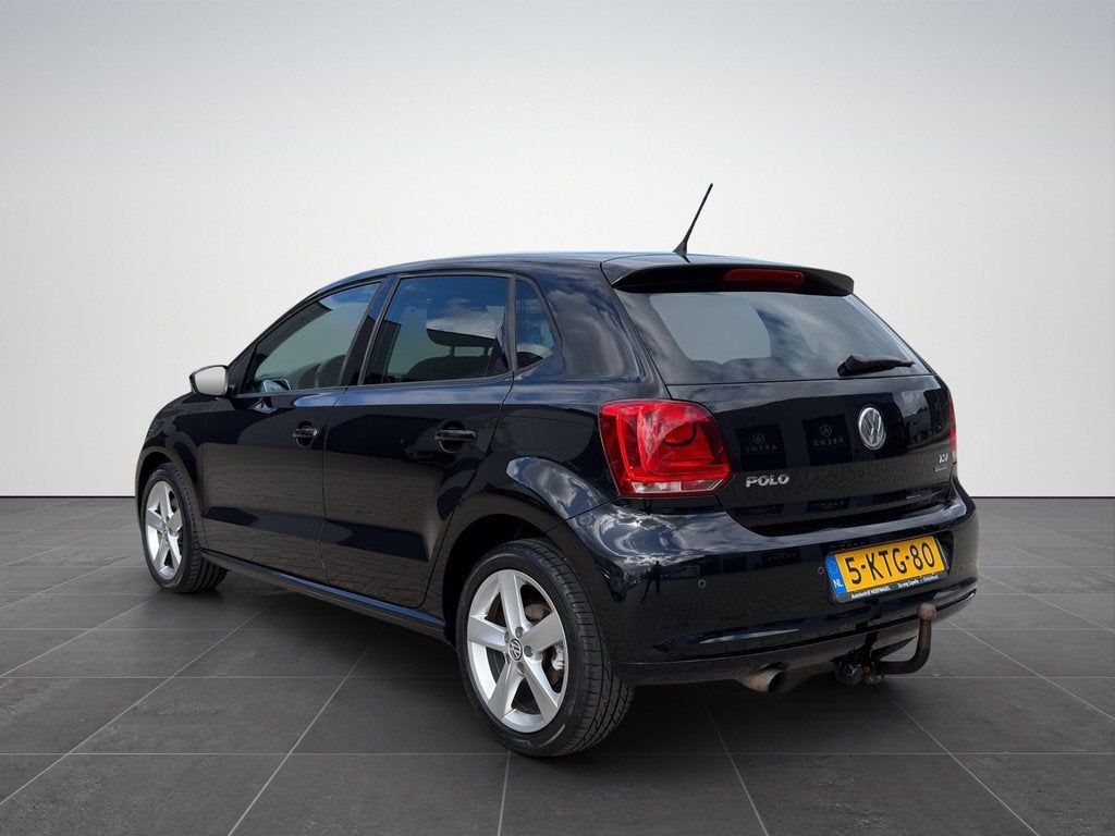 Volkswagen Polo 1.2 TSI Highline DSG|Clima|Cruise|Trekhaak, Auto's, Euro 5, 4 cilinders, 1036 kg, Zwart