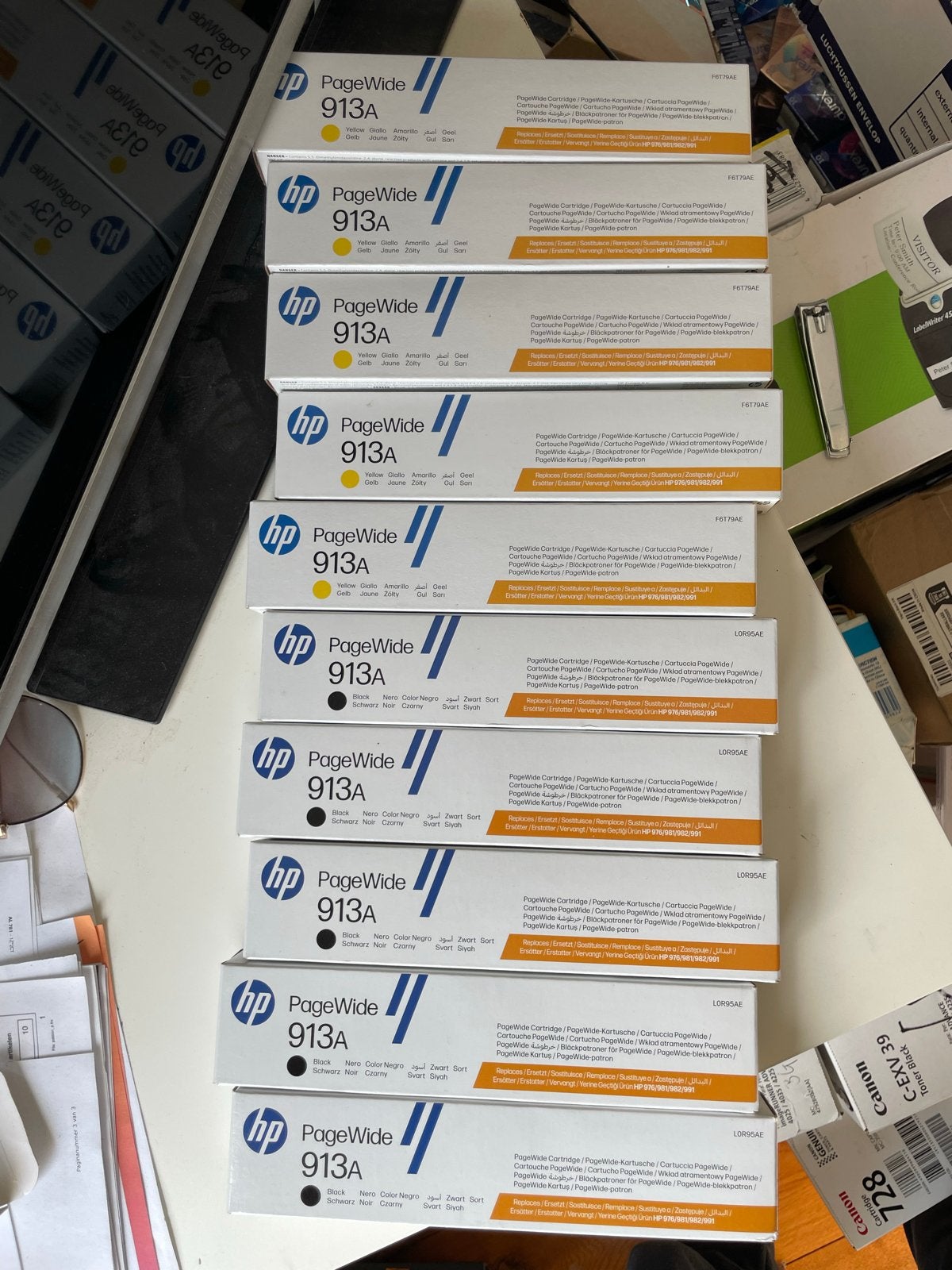 HP PageWide 913A Inktcartridges - Diverse Kleuren, HP, Cartridge, Nieuw, Ophalen of Verzenden