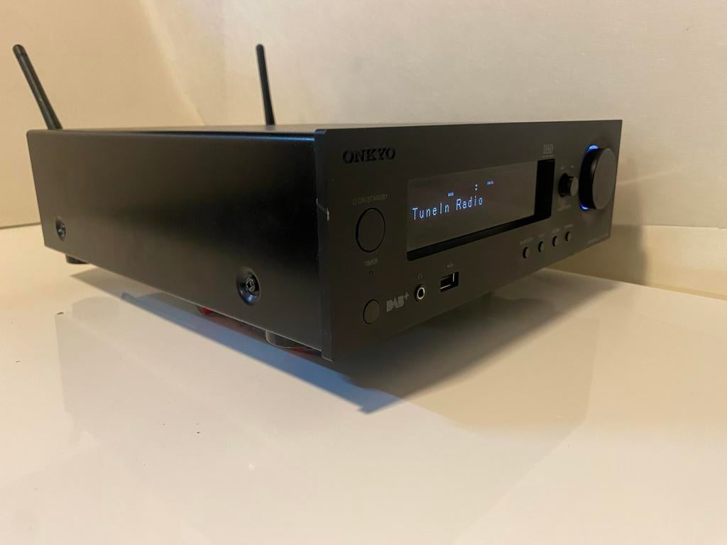Onkyo R-N855 – Krachtige Streamer (DAB+, Spotify, Phono) TOP, Ophalen of Verzenden, Zo goed als nieuw, 60 tot 120 watt, Stereo