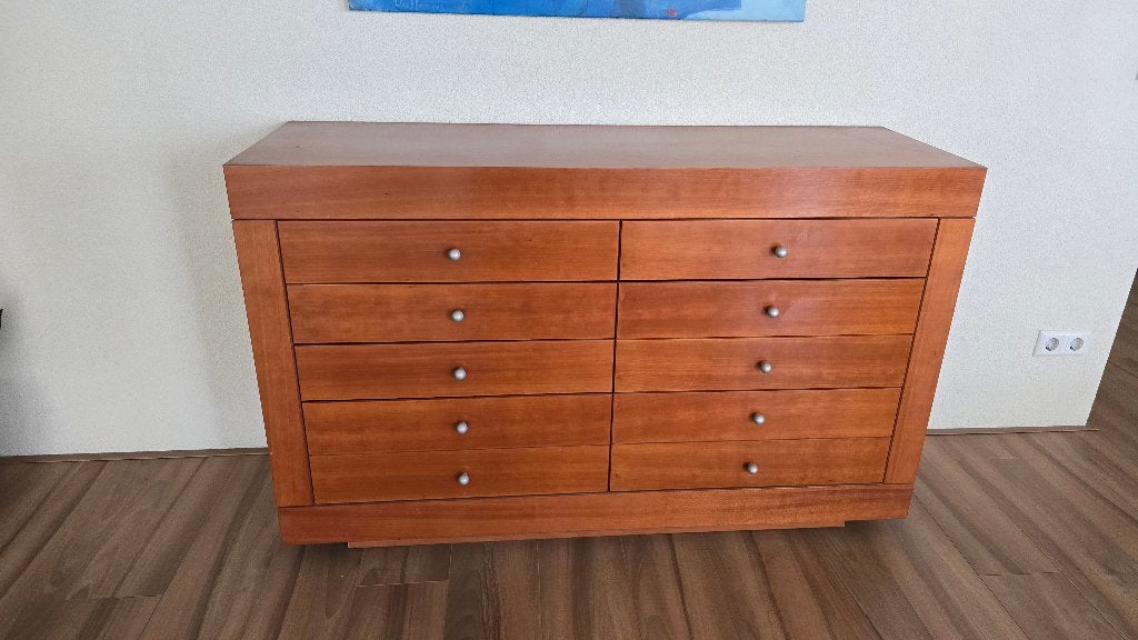 wandmeubel kersenhout, Huis en Inrichting, Kasten | Wandmeubels, Ophalen, Zo goed als nieuw, Minder dan 150 cm, Minder dan 100 cm