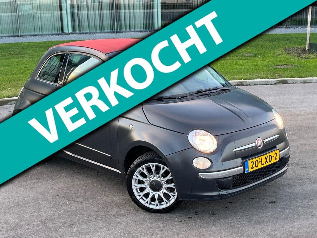 Fiat 500 C 1.2 AUT SPECIAL EDITION MAT APPLE CARPLAY NAP, Euro 5, 4 cilinders, Cabriolet, Zwart