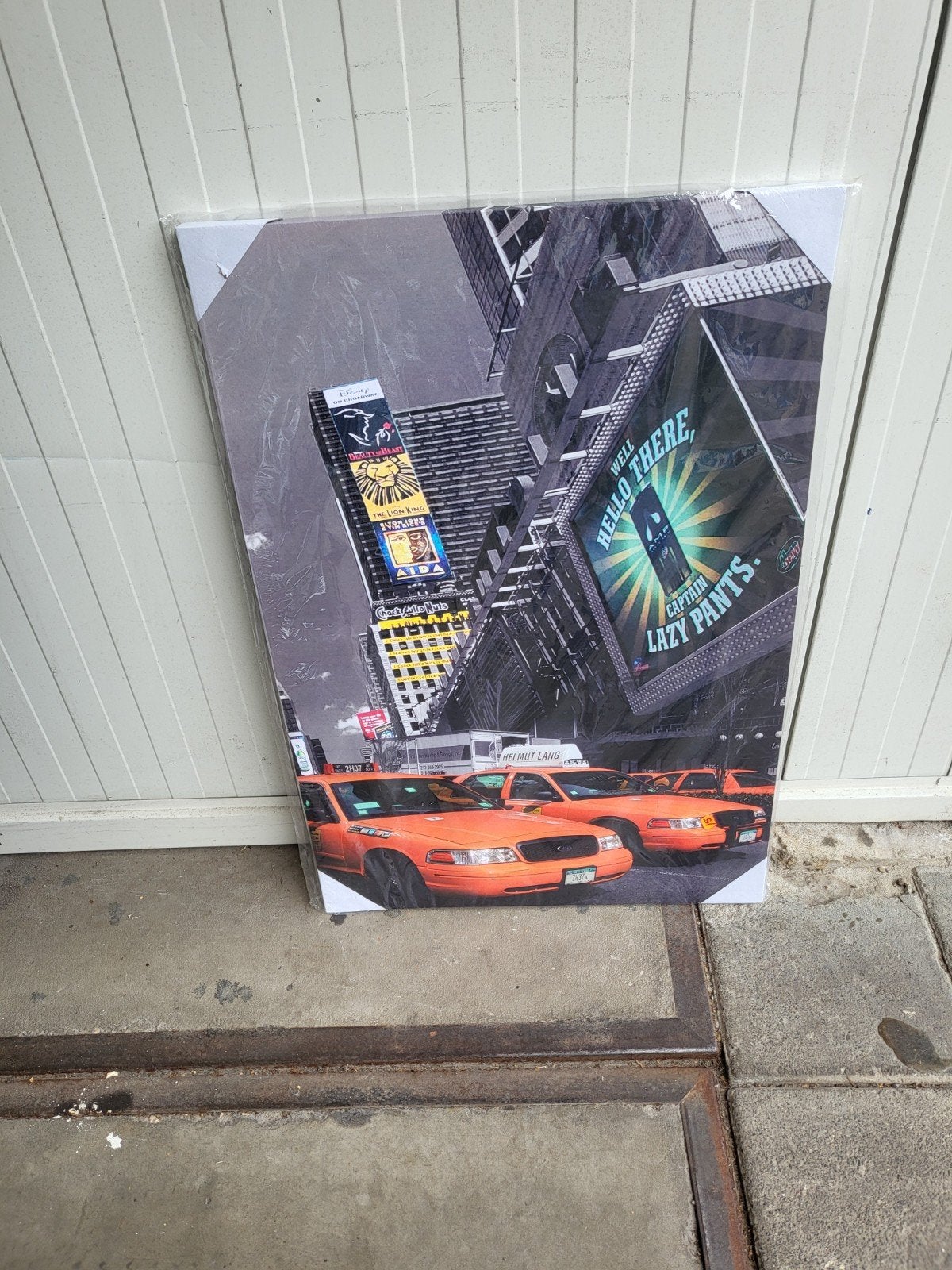 New York City Canvas Print - Times Square Taxi's, Ophalen, Nieuw, Print, 75 – 100