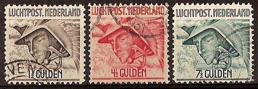Nederland Luchtpost 6/8 gestempeld 1929, Postzegels en Munten, Postzegels | Nederland, Ophalen of Verzenden, T/m 1940, Gestempeld
