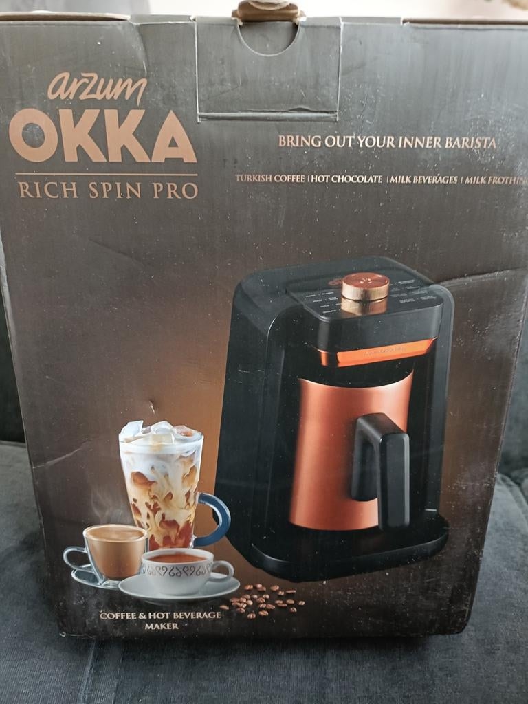 Arzum OKKA Rich Spin Pro Turkse Koffie Machine, Witgoed en Apparatuur, Koffiezetapparaten, Gemalen koffie, Koffiemachine, Ophalen of Verzenden
