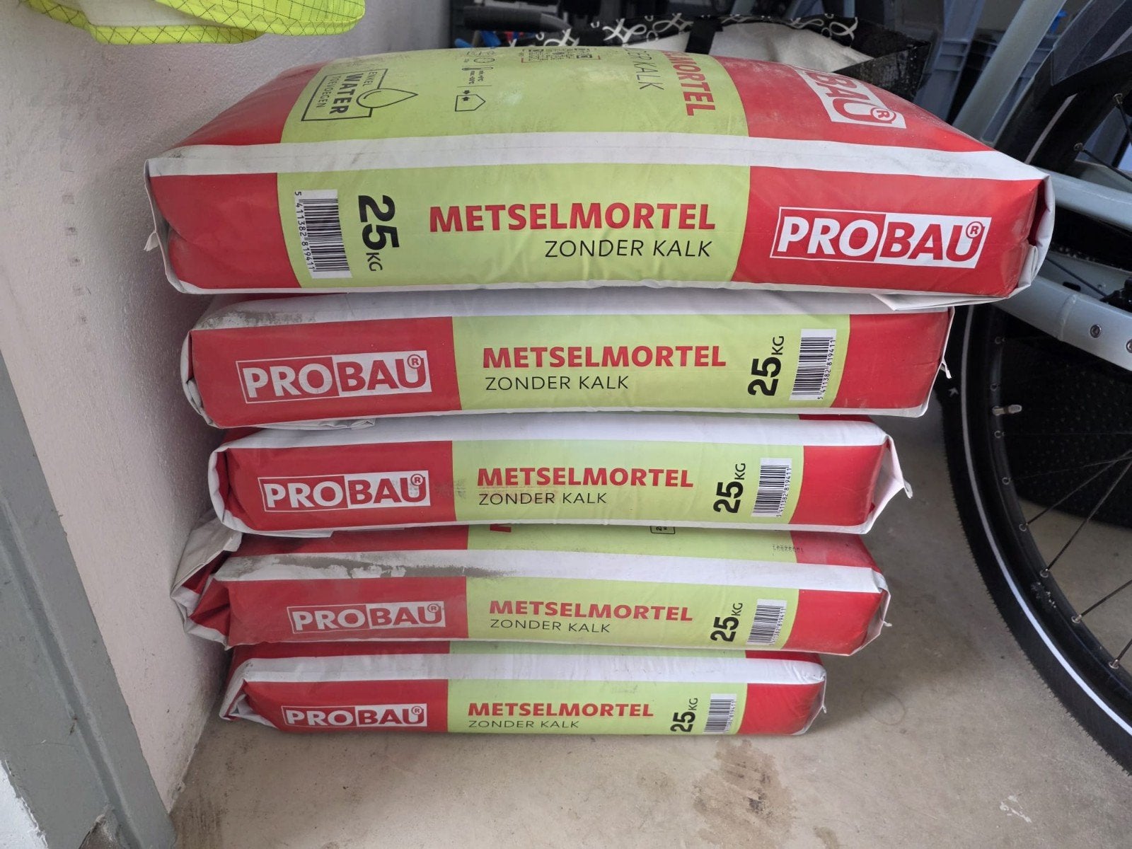 ProBau Metselmortel Zonder Kalk 25kg - 5 keer - Nieuw, Doe-het-zelf en Verbouw, Ophalen, Nieuw