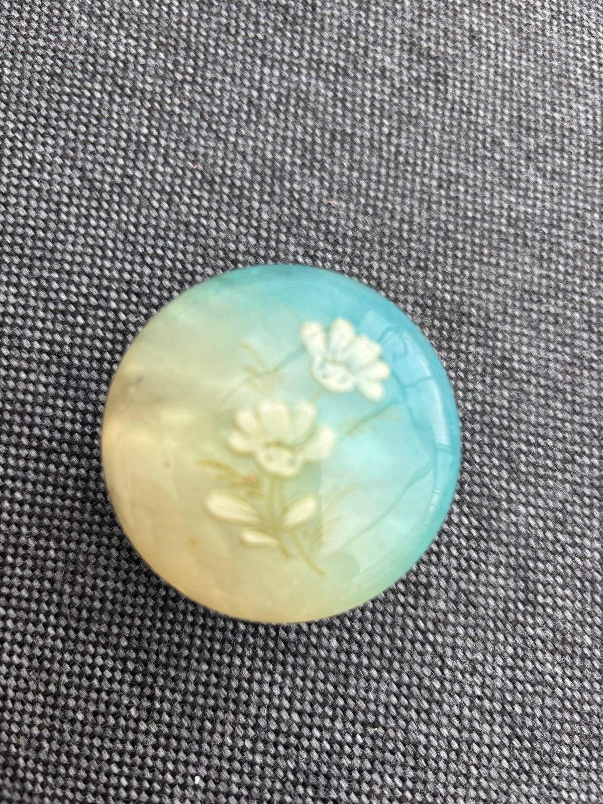 Vintage sieradendoosje met bloemmotief, Ophalen of Verzenden